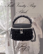 Treat Ürself Tulle Vanity Bag Book Black
